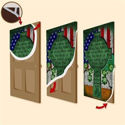 May The Blessings Of Saint Patrick Behold You Irish Door Cover, Patricks Day Home Door, Patrick Day Home Decor