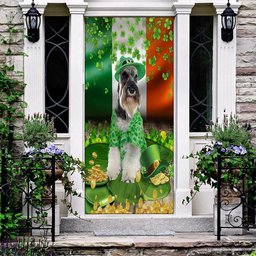 Miniature Schnauzer Patricks Day Home Door, Patricks Day Home Door, Patrick Day Home Decor