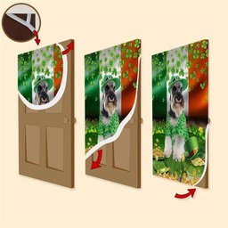 Miniature Schnauzer Patricks Day Home Door, Patricks Day Home Door, Patrick Day Home Decor