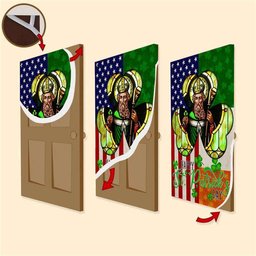 Happy Saint Patrick's Day Irish American Door Cover, Patricks Day Home Door, Patrick Day Home Decor