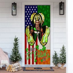 Happy Saint Patrick's Day Irish American Door Cover, Patricks Day Home Door, Patrick Day Home Decor