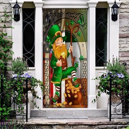 Happy Saint Patrick's Day Irish American 1 Door Cover, Patricks Day Home Door, Patrick Day Home Decor