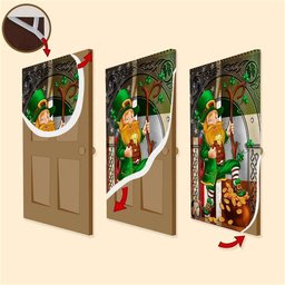 Happy Saint Patrick's Day Irish American 1 Door Cover, Patricks Day Home Door, Patrick Day Home Decor
