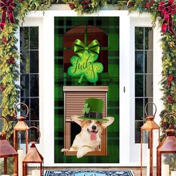 Corgi Lucky Green Patricks Shamrock Irishmen Home Decor Gift Idea, Christmas Gift Decor