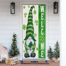 Irish Gnome Welcome Door Cover, Patricks Day Home Door, Patrick Day Home Decor