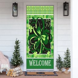 Get Lucky Welcome Door Cover, Patricks Day Home Door, Patrick Day Home Decor
