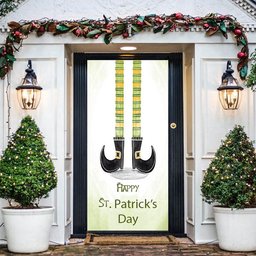 Happy Patricks Day Home Door Patrick's Day Door Decoration March 17th Gift Idea, Christmas Gift Decor