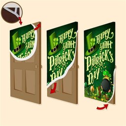 America Forever Luck Of The Irish Door Cover, Patricks Day Home Door, Patrick Day Home Decor