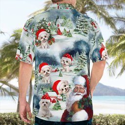 Premium Maltese AOP Hawaii Shirt