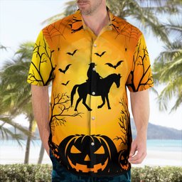 Cowboy Halloween AOP Hawaii Shirt