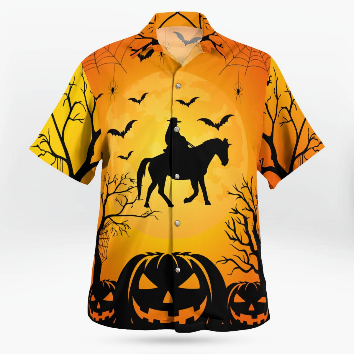 Cowboy Halloween AOP Hawaii Shirt