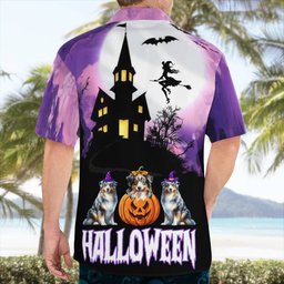Australian shepherd Halloween AOP Hawaii Shirt