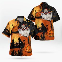 Ragdoll kitten Halloween AOP Hawaii Shirt