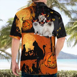 Ragdoll kitten Halloween AOP Hawaii Shirt
