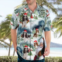 Cavalier king springer spaniel dog AOP Hawaii Shirt