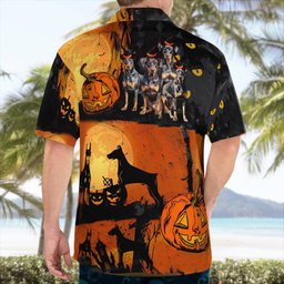 Doberman Halloween AOP Hawaii Shirt