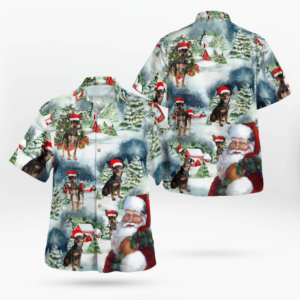 Premium Miniature pinscher AOP Hawaii Shirt