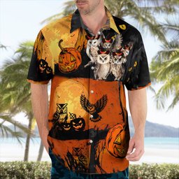 Owl Halloween AOP Hawaii Shirt
