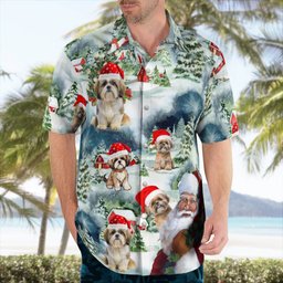 Premium Shih tzu AOP Hawaii Shirt