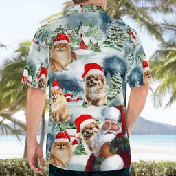 Premium Pomeranian AOP Hawaii Shirt
