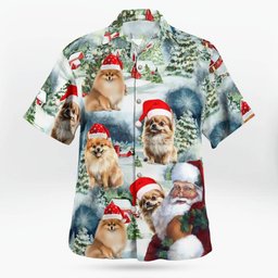 Premium Pomeranian AOP Hawaii Shirt