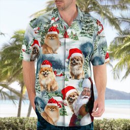 Premium Pomeranian AOP Hawaii Shirt