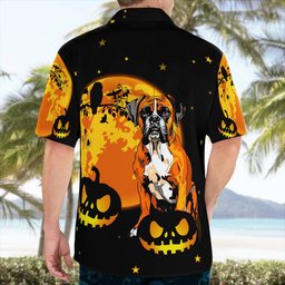 Boxer Halloween AOP Hawaii Shirt