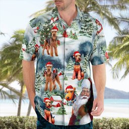 Premium Airedale terrier AOP Hawaii Shirt