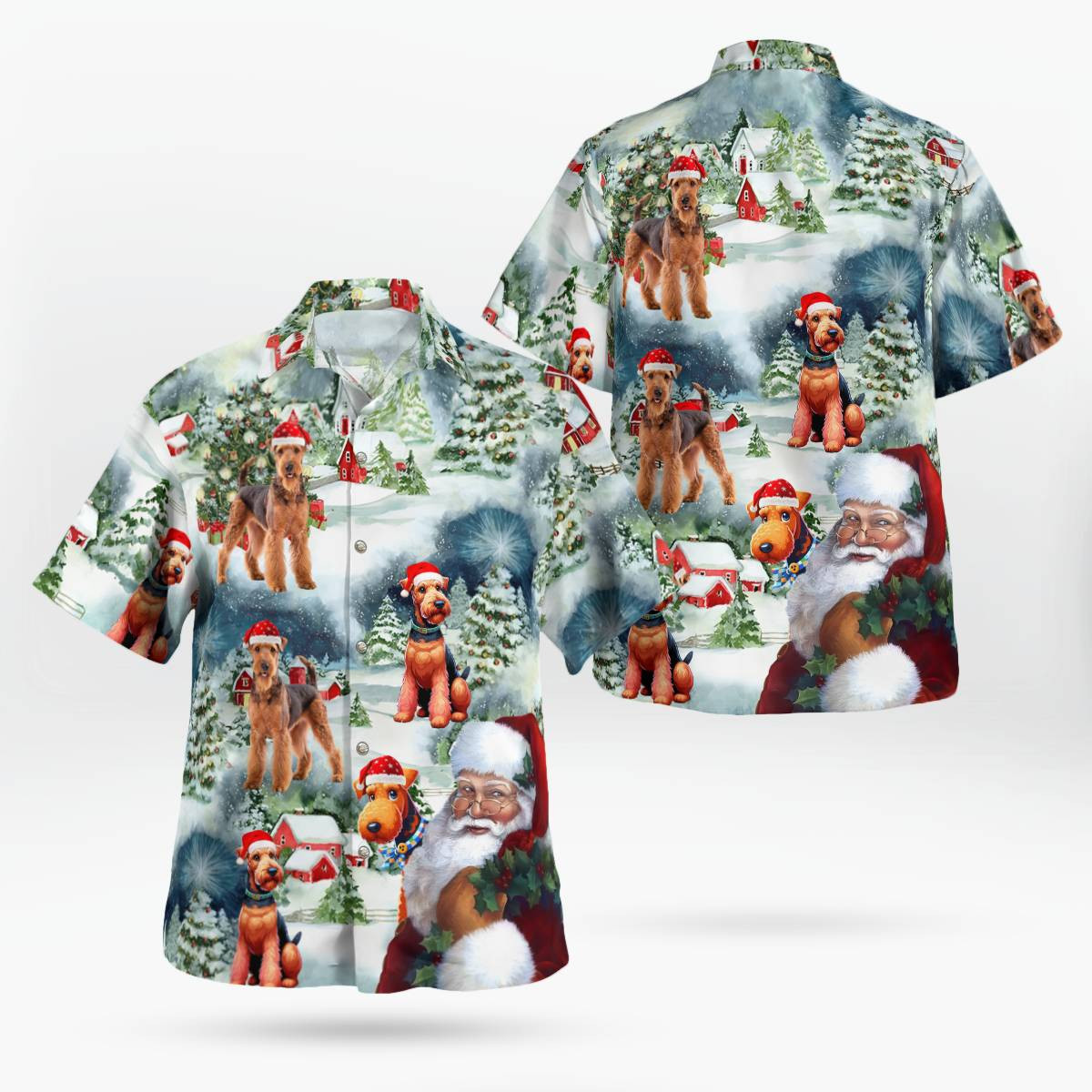 Premium Airedale terrier AOP Hawaii Shirt