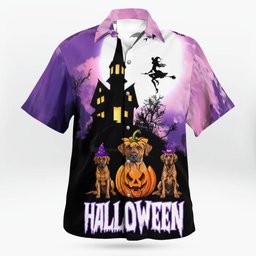 Rhodesian Ridgeback Halloween AOP Hawaii Shirt