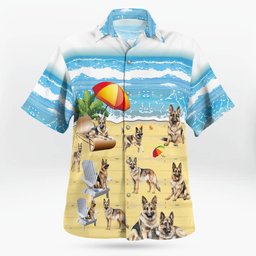 german shepherd  AOP Hawaii Shirt