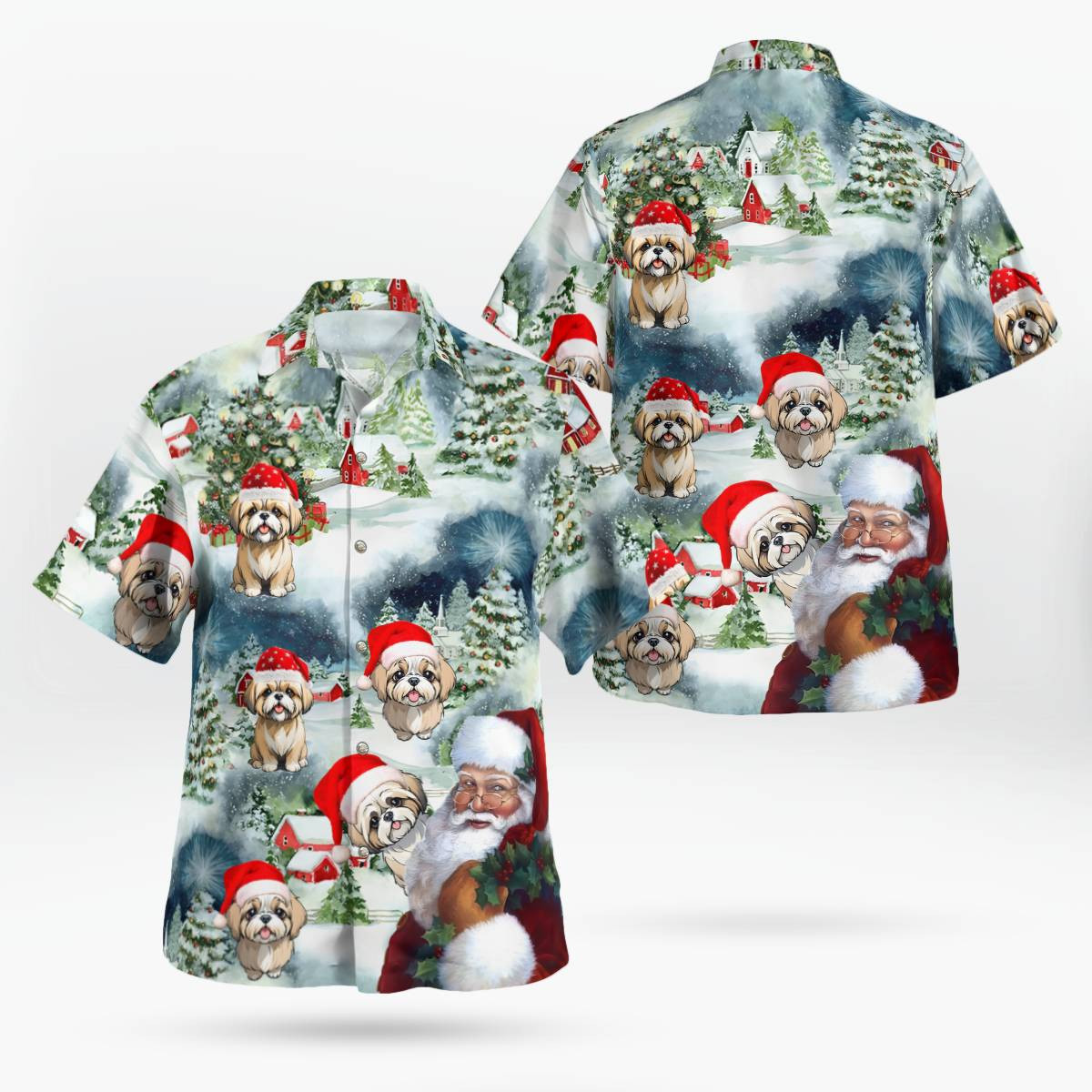 Premium Lhasa apso AOP Hawaii Shirt