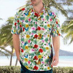 Butterfly AOP Hawaii Shirt