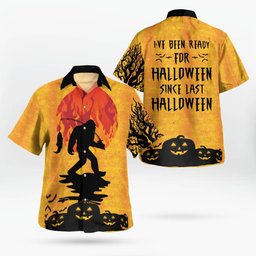 Bigfoot Halloween AOP Hawaii Shirt