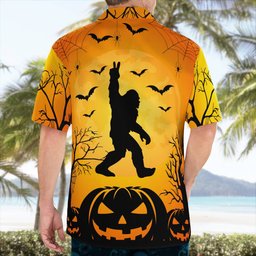 Bigfoot Halloween AOP Hawaii Shirt