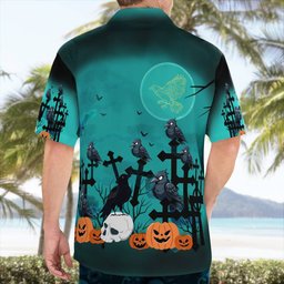 Crow Halloween AOP Hawaii Shirt