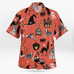 Bluetik coonhound Halloween AOP Hawaii Shirt