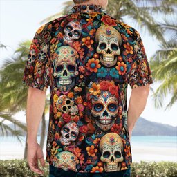 Skull  AOP Hawaii Shirt