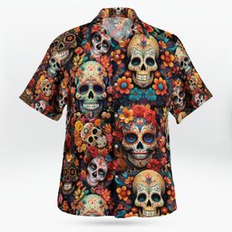 Skull  AOP Hawaii Shirt