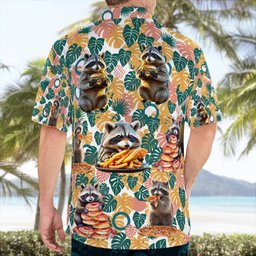 Raccoon AOP Hawaii Shirt
