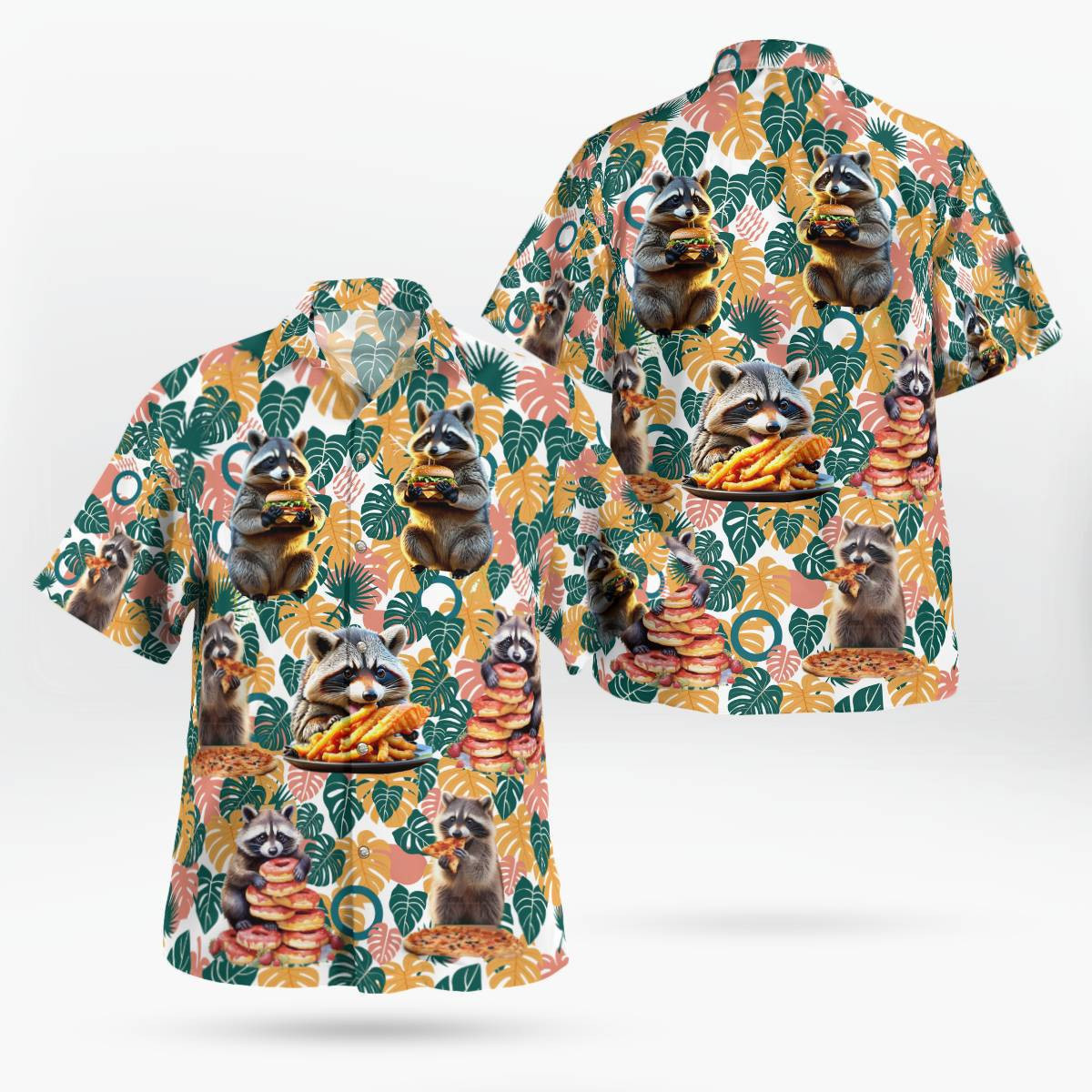 Raccoon AOP Hawaii Shirt