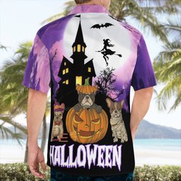 Boston Terrier Halloween AOP Hawaii Shirt