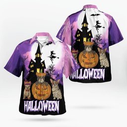 Boston Terrier Halloween AOP Hawaii Shirt