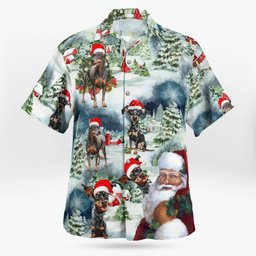Premium Doberman AOP Hawaii Shirt