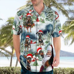 Premium Doberman AOP Hawaii Shirt