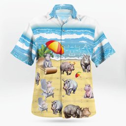 Hippo AOP Hawaii Shirt