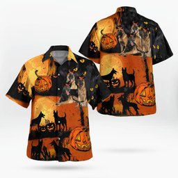Belgian Malinois Halloween AOP Hawaii Shirt