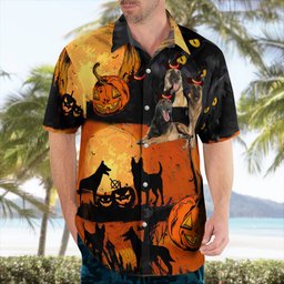 Belgian Malinois Halloween AOP Hawaii Shirt