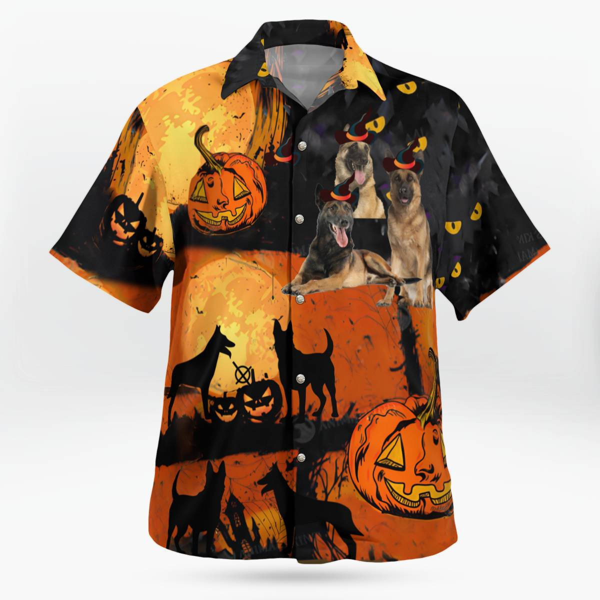 Belgian Malinois Halloween AOP Hawaii Shirt