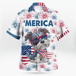 Schnauzer AOP Hawaii Shirt